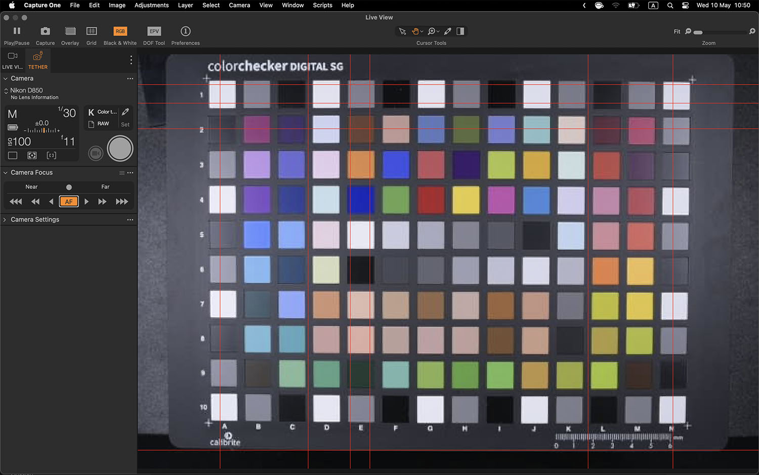 Calibrite ColorChecker Digital SG chart