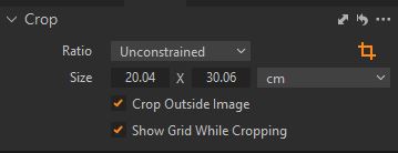 Crop Tool Unconstrained